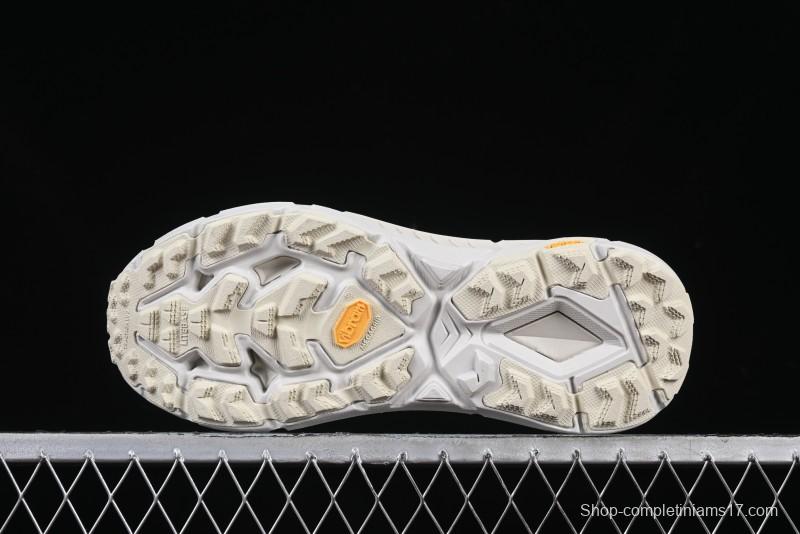 HOKA ONE ONE Satisfy Running Mafate Trail Low-Cut Cushioned Outdoor Hiking Shoes - 1157050 BONE