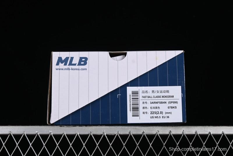 New York Yankees NY MLB Fast Ball Classic Monogram 24SS Retro Casual Running Shoes - 3ARNFSB4N07BKS