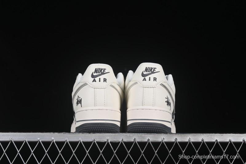 Nike Air Force 1 '07 Low Stussy Collaboration Beige Grey Casual Sneakers - XZ6188-726