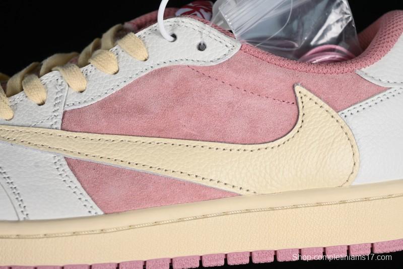 Nike Travis Scott x Air Jordan 1 Low OG AJ1 Reverse Swoosh Sneakers - DM7866-600
