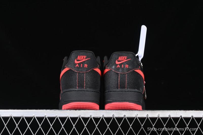 Nike Air Force 1 '07 Low Casual Sneakers in Heartbeat Orange with Full-Length Air Cushion - DF0188-015