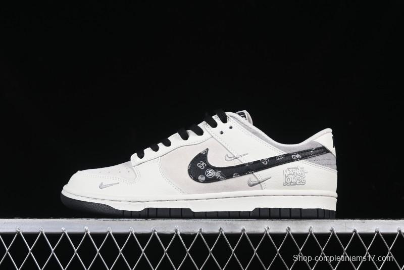 Nike SB Dunk Low Stussy Anniversary Custom Low-Top Casual Skate Shoes - DJ2024-055