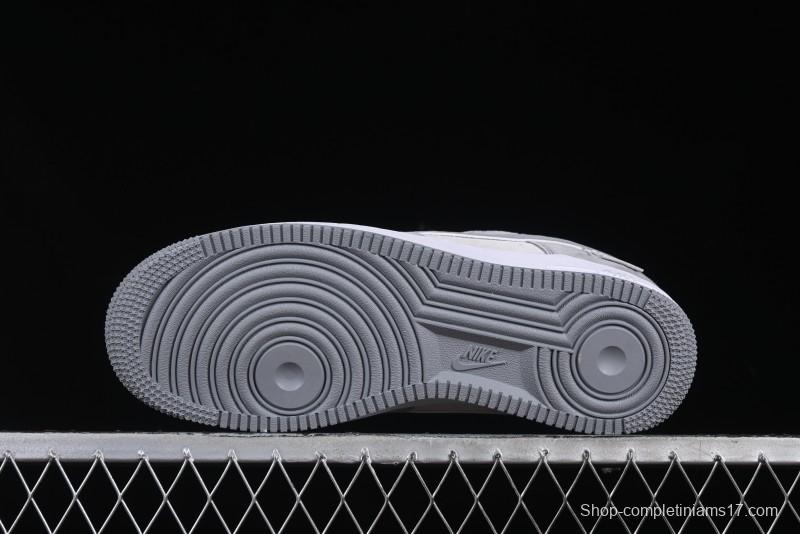 Nike Air Force 1 '07 Low Chrome Hearts Collaboration Silver Grey Low-Top Casual Sneakers - FZ0188-032