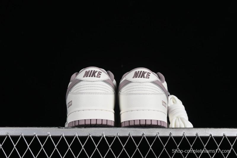 Nike Supreme SB Dunk Low Custom High-End Casual Skateboarding Shoes with Light Pink Colorway - RM2308-331