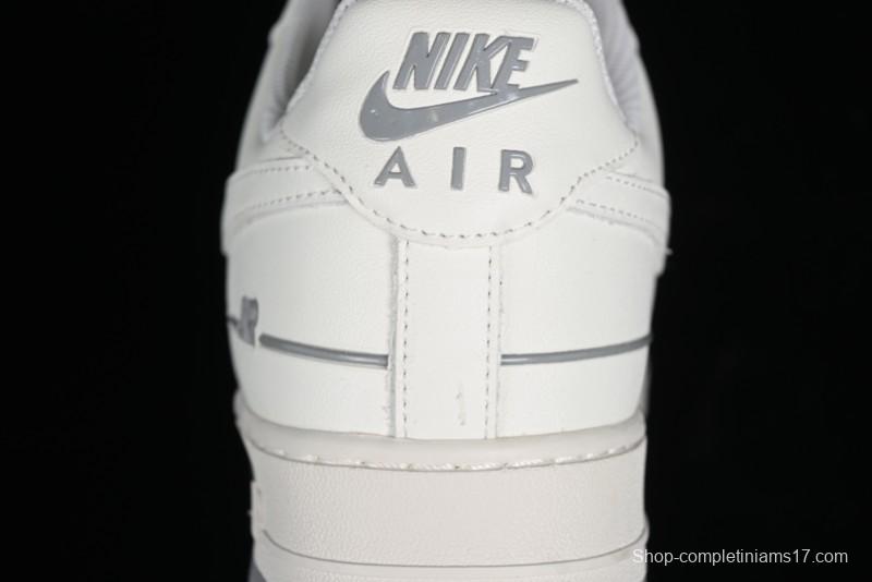 Nike Air Force 1 '07 Low Casual Sneakers with 3M Reflective Details and Full-Length Air Cushion - CJ1379-603