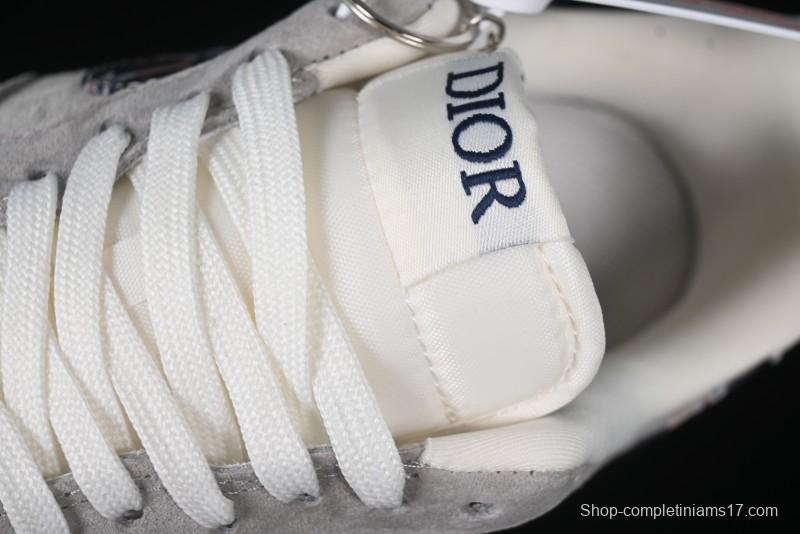 Nike Air Force 1 '07 Low Dior Collaboration Grey Blue Ghost Face Casual Sneakers - KK1988-044