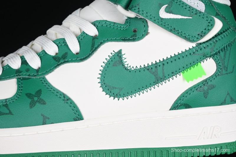 Nike Air Force 1 '07 Mid Casual Sneakers in Green - LL0222-002