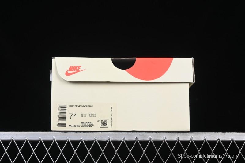 Nike SB Dunk Low FOG Collaboration - Anniversary High-End Custom Low-Top Casual Sneakers - KK1333-016