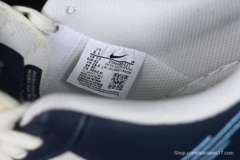 Nike Air Force 1 '07 Low Stussy Collaboration Green Embroidered Swoosh Custom Casual Sneakers - DM6688-021