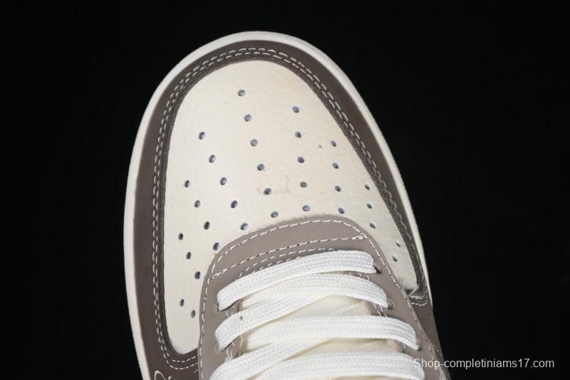 Nike Air Force 1 '07 Low The North Face Collaboration Light Brown Ghost Face Casual Sneakers - KK1988-065