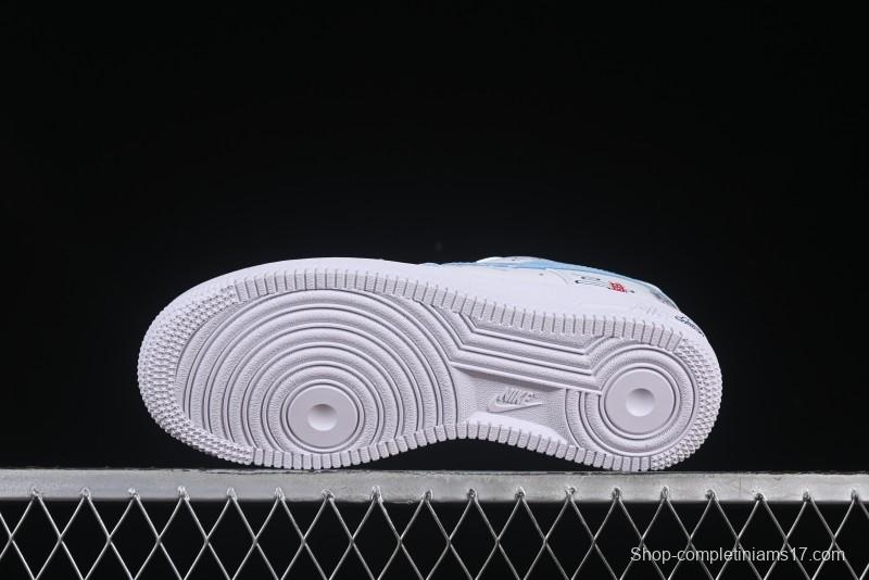 Nike Air Force 1 '07 Low Casual Sneakers with Erciyuan Hand-Painted Graffiti Lingzhu Aobing Design - HF0022-010