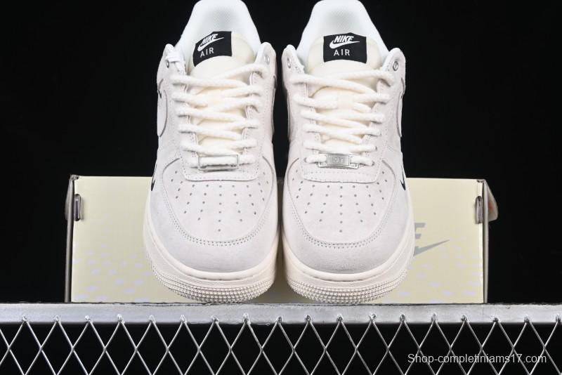 Nike Air Force 1 '07 Low Supreme Champion Collaboration Off-White Mini Swoosh Casual Sneakers - SJ6698-020