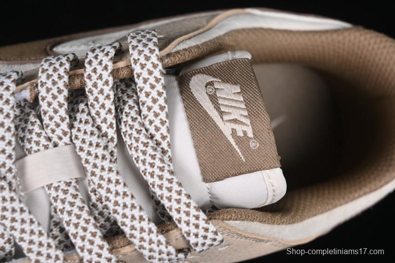 Nike SB Dunk Low Anniversary Edition Dark Swoosh Brown White Custom Low-Top Casual Skate Shoes - DJ2024-071