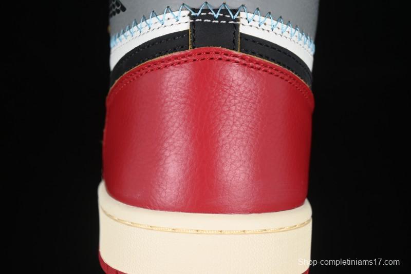 Nike Union x Air Jordan 1 Retro High Basketball Shoes Shadow Chicago - HV8563-600