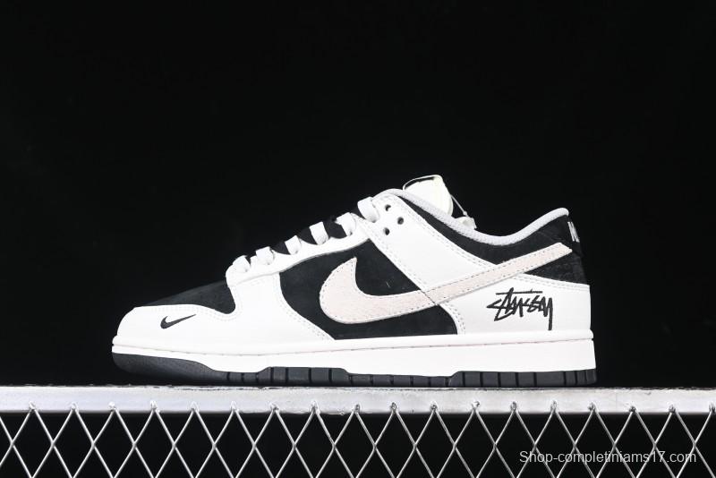 Nike SB Dunk Low Stussy Collaboration - High-End Custom Anniversary Edition Low-Top Casual Skate Shoes SF1029-402