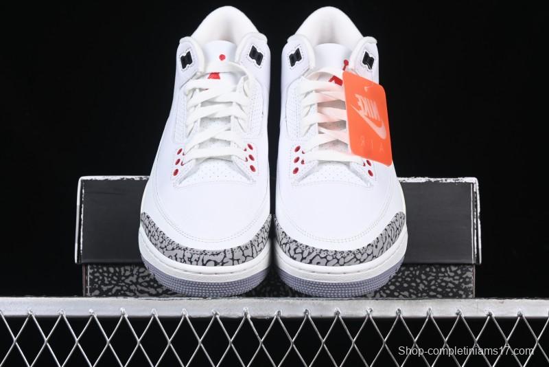 Nike Air Jordan 3 Retro White Cement Reimagined Basketball Shoes - DN3707-100