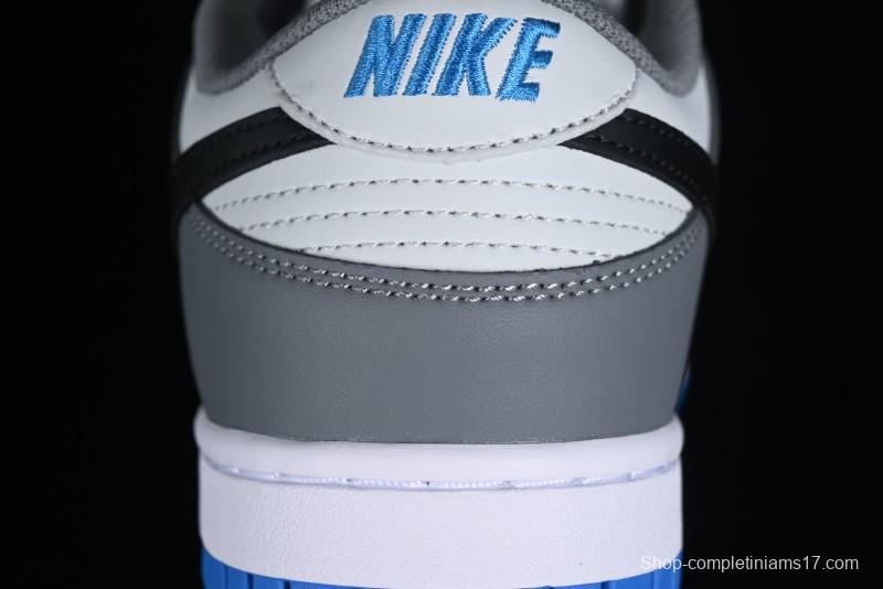 Nike Dunk Low SB Skateboarding Shoes in White Blue Grey - FB9109-001