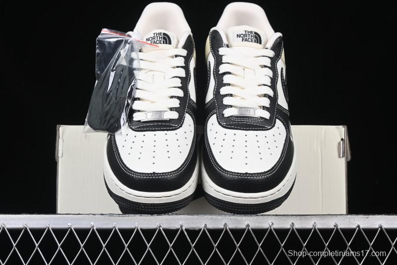Nike Air Force 1 '07 Low The North Face Collaboration - Black Leather Low-Top Casual Sneakers - CH6336-513