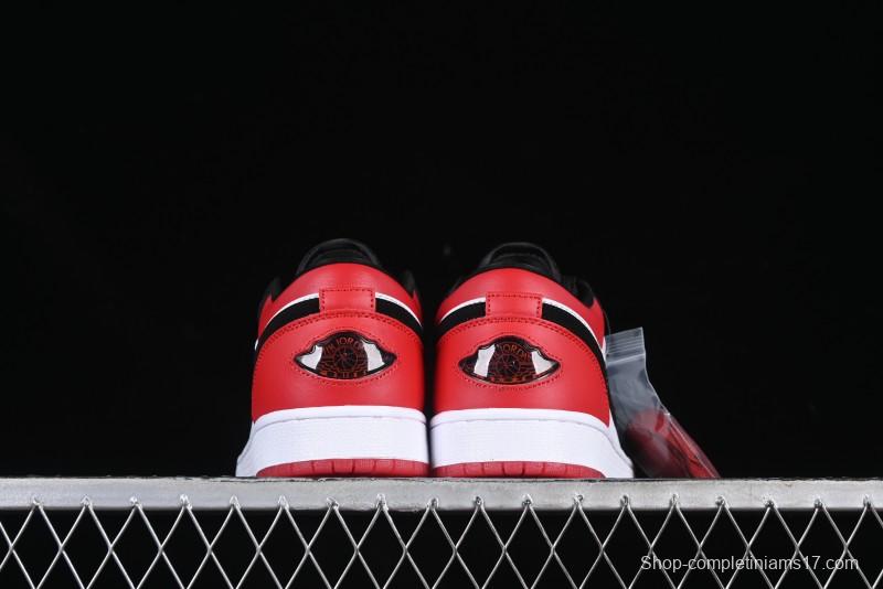 Nike Air Jordan 1 Low "White Black Gym Red" Retro Casual Sneakers - IB8971-106