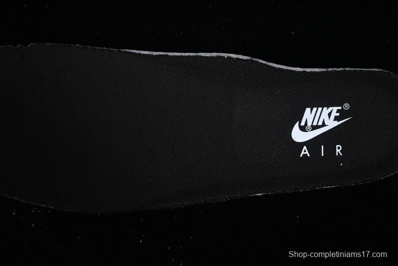 Nike Air Force 1 '07 Low White Black Swoosh Casual Sneakers - 315122-103