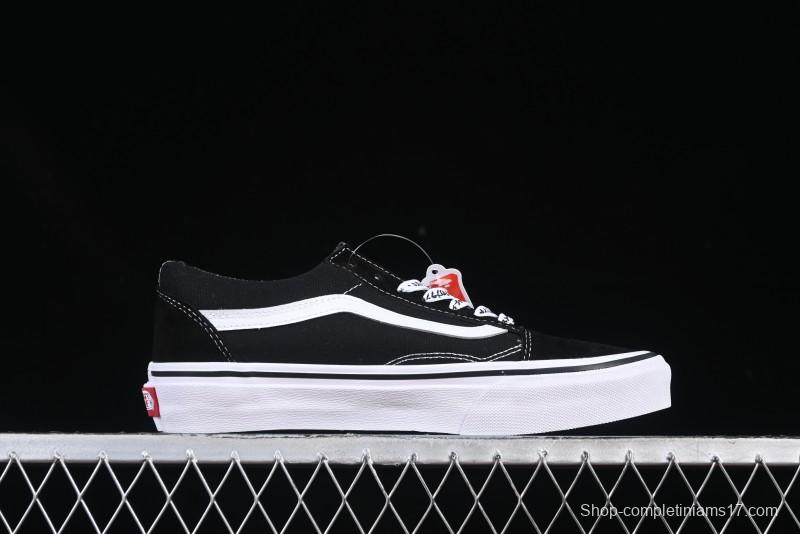 Vans Premium Old Skool Classic Black & White Low-Top Skate Shoes - VN000ZD4Y28