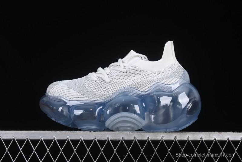 Grounds Bubble High Platform Sneakers White Gray - AJE5