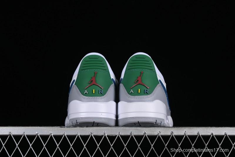 Nike Air Jordan Legacy AJ312 Low Triple Strap Sneakers with Premium Leather - CD9054-140