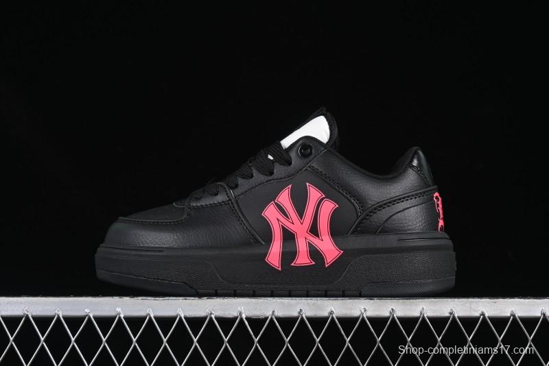 New York Yankees MLB Chunky Liner Custom Platform Sneakers in Neon Pink - 3ASXCA12N50WHS