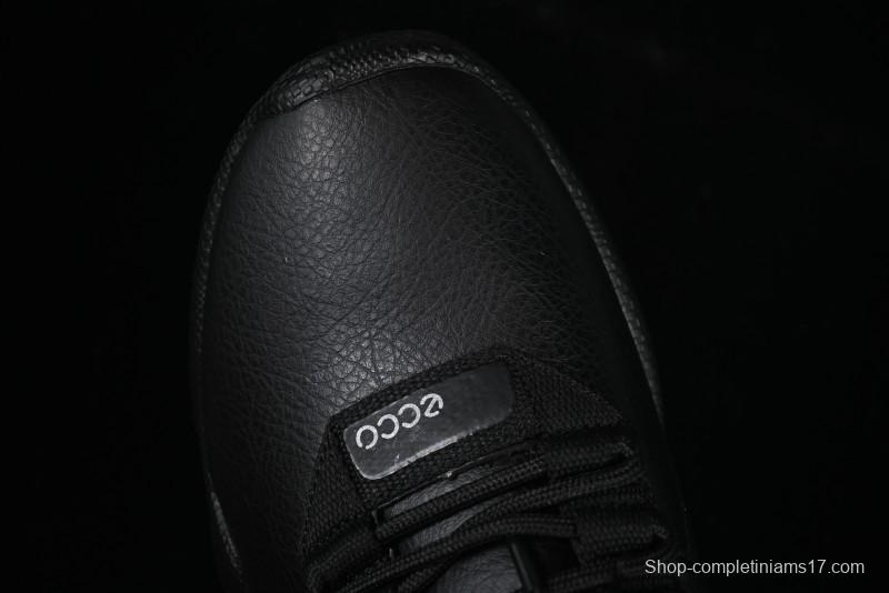 Men's All-Black Premium Leather Sneakers – Sleek & Versatile Design