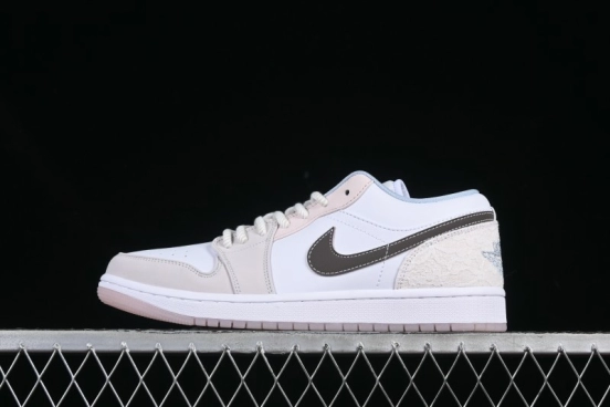 Nike Air Jordan 1 Low AJ1 Carved Pink Low-Top Casual Sneakers - IB8859-101