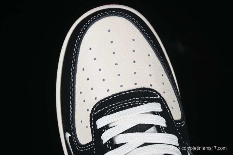 Nike Air Force 1'07 Low Dior Collaboration Red Black Zebra Print Casual Sneakers - KK1988-066