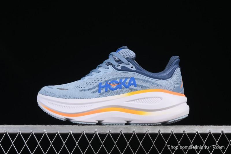 HOKA ONE ONE Bondi 9 Cushioned Running Shoes with Soft EVA Midsole - 1162013 DNP