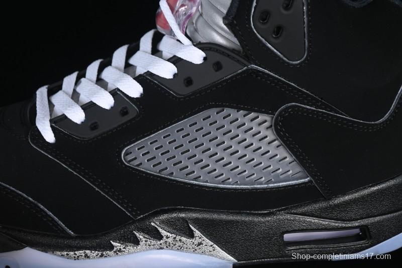 Nike Air Jordan 5 Retro Black "Metallic Reimagined" Basketball Shoes - HF3975-001