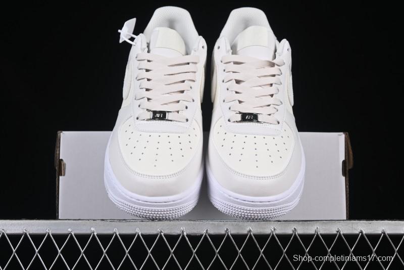 Nike Air Force 1 Low "Triple White Beige" Sneakers