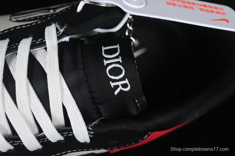 Nike Air Force 1'07 Low Dior Collaboration Red Black Zebra Print Casual Sneakers - KK1988-066