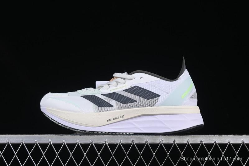 Adidas Lightstrike Pro Running Shoes - White/Black Neon Edition