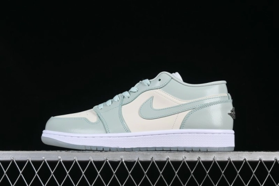 Nike Air Jordan 1 Low AJ1 Amber Green Low-Top Casual Sneakers - HF4078-100