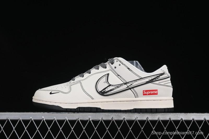 Nike x Supreme Dunk Low "Sketch Pack" - Premium Collaboration Sneaker