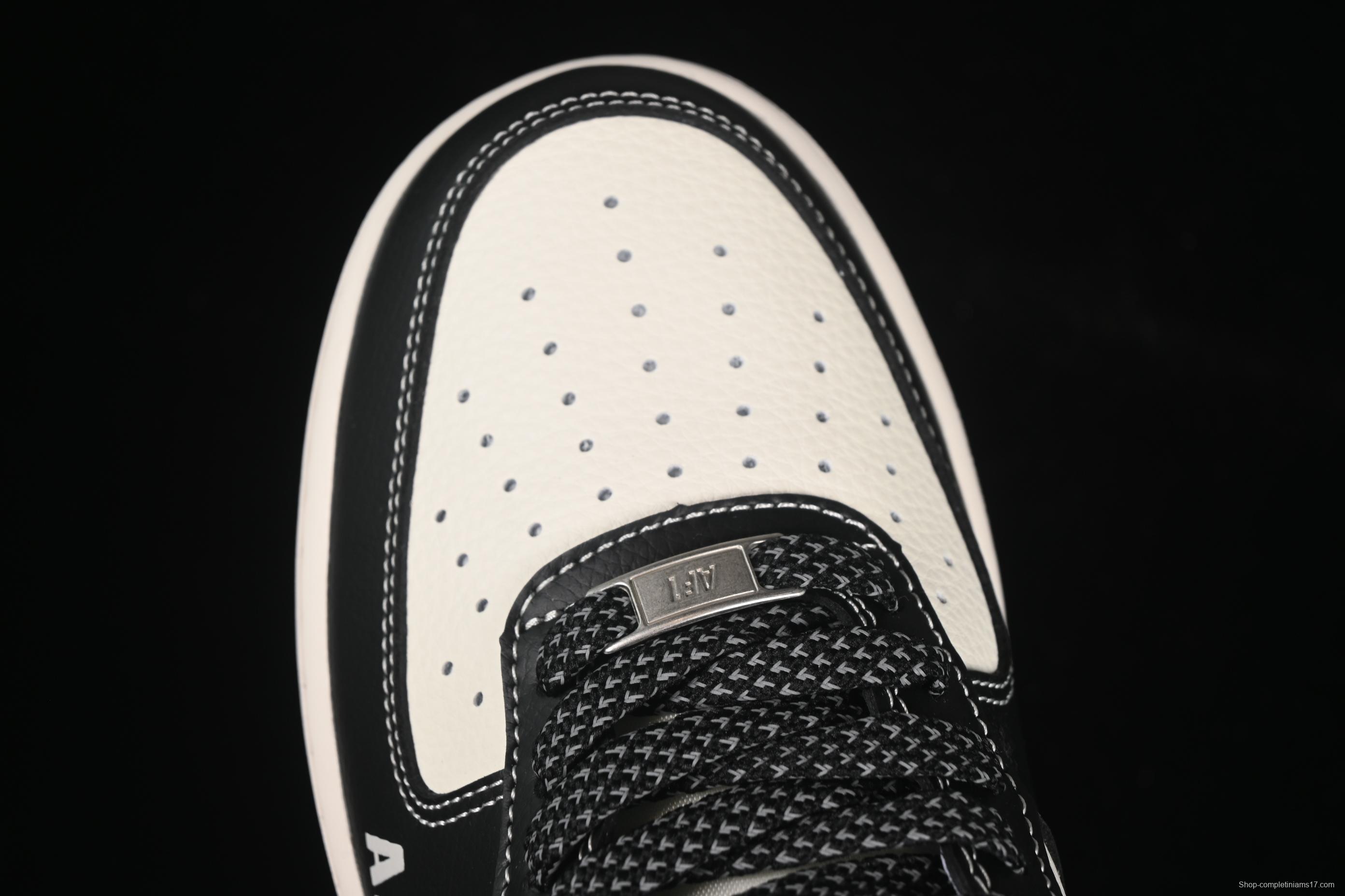 Nike Air Force 1 '07 Low Supreme Casual Sneakers in Beige Black - HH7518-053