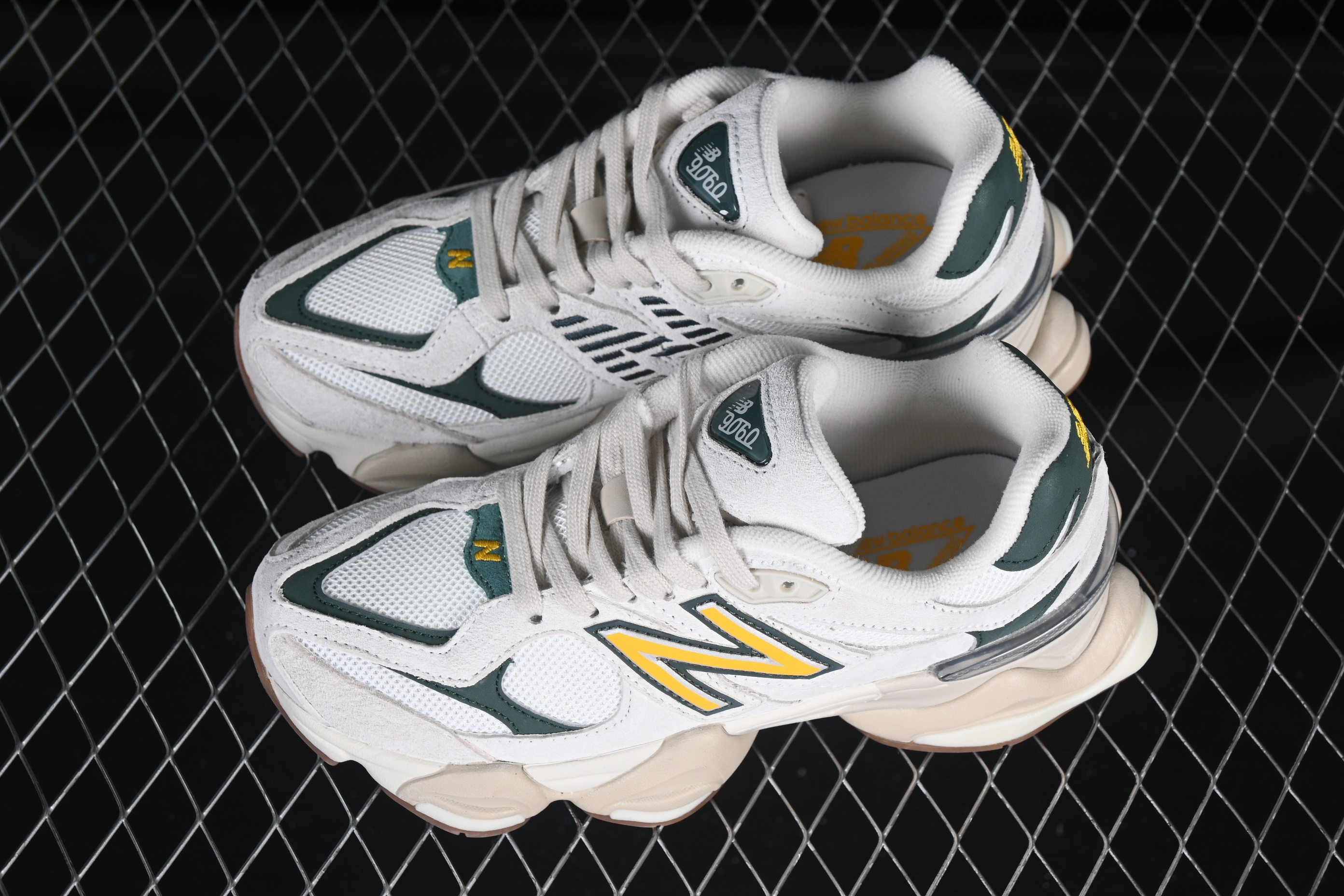 New Balance NB9060 Series Retro Casual Running Shoes with ABZORB Cushioning - U9060AGG
