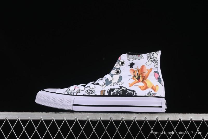Converse All Star High Top Casual Sneakers with Tom and Jerry Theme - A15112C