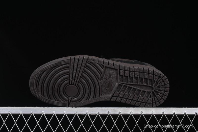 Nike Travis Scott x Air Jordan 1 Low OG AJ1 Reverse Swoosh Sneakers - DM7866-202