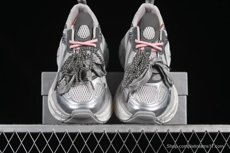 GG-CC Thick Sole Casual Running Shoes with Fashionable Design - G25S2507 Silver