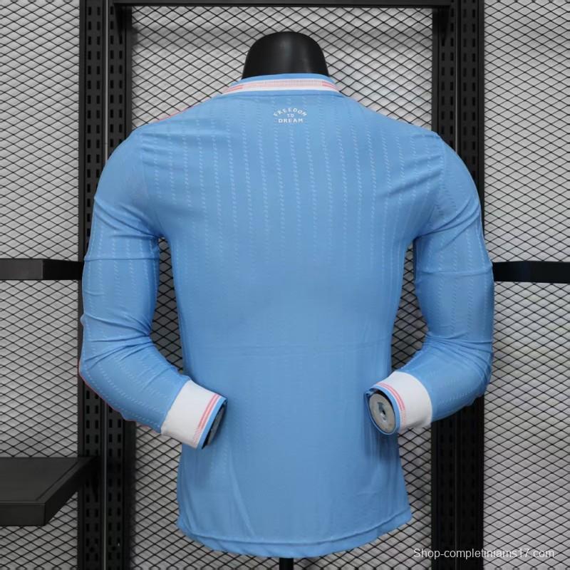 Player Version 25/26 Inter Miami Blue Third Long Sleeve Jersey