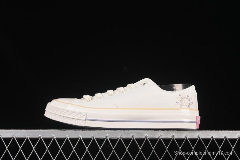 Converse Chuck 1970s Low Top Casual Sneakers with Moon Embroidery - A15750C