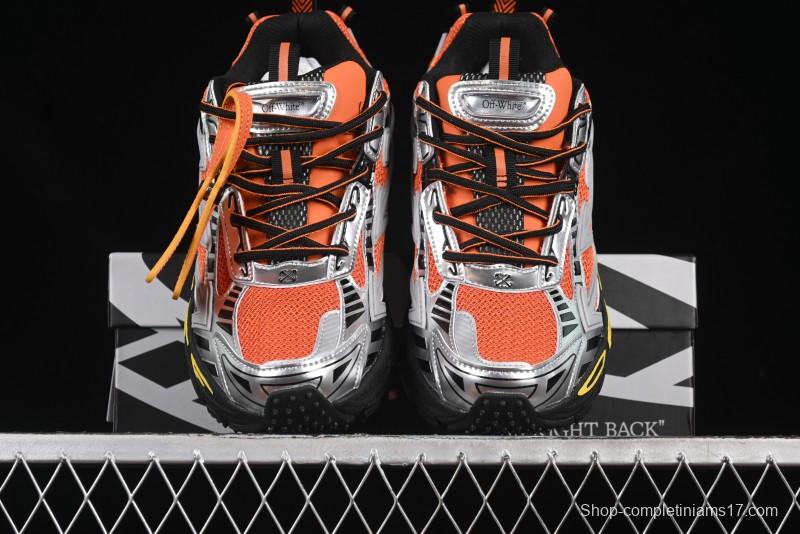 Off-White Be Right Low-Top Lifestyle Sneakers in Grey Orange - X.E5