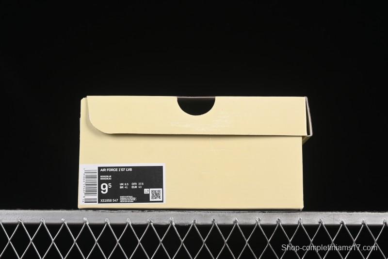 Nike Air Force 1 '07 Low Supreme Collaboration Blue Swoosh Gum Sole Casual Sneakers - XS1958-547