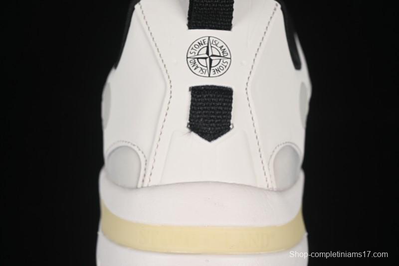 Stone Island Grime Panelled Low-Top Lifestyle Sneakers - 79FWS0303