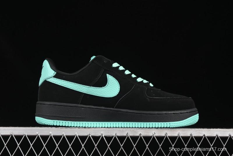 Nike Air Force 1 '07 Low Stussy Collaboration Tiffany Blue Casual Sneakers - DF0188-045