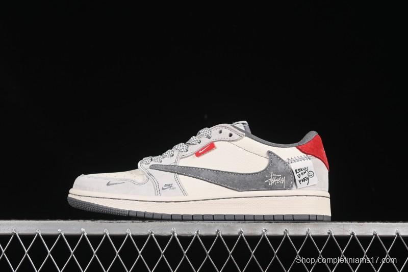 Nike Travis Scott x Fragment Design x Air Jordan 1 Low OG SP Sneakers - YX5066-300